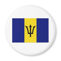 Flag of Barbados magnets by NationalPrideTees Flag of Barbados magnets