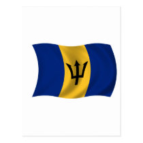 Flag of Barbados postcards