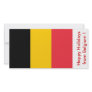 Flag of Belgium, Happy Holidays from Belgium Photo Greeting Card