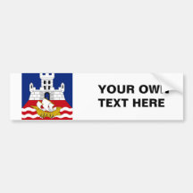 Flag of Belgrade Bumper Stickers