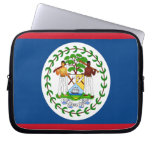 Flag of Belize Neoprene Laptop Sleeve 10 inch