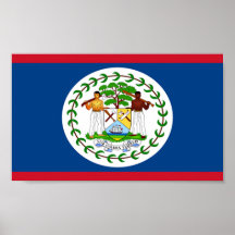 Flag of Belize Poster