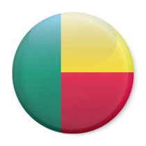 Flag of Benin Refrigerator Magnet