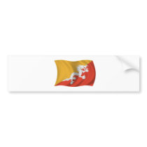 Flag of Bhutan Bumper Stickers