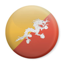 Flag of Bhutan Fridge Magnets