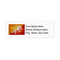 Flag of Bhutan Return Address Labels