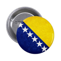 Flag of Bosnia Pinback Button
