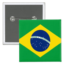 Flag of Brazil Buttons