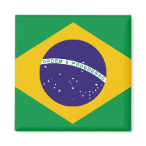Flag of Brazil Fridge Magnet