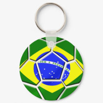 Flag of Brazil Soccer Ball panels for Futebol fans keychains by BrazilShirt Flag of Brazil Soccer Ball panels for Futebol fans keychains