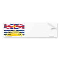 Flag of British Columbia, Canada bumper stickers by Vexillophile Flag of British Columbia, Canada bumper stickers