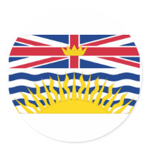Flag of British Columbia, Canada stickers by Vexillophile Flag of British Columbia, Canada stickers