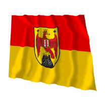 Flag of Burgenland, Austria t-shirts by Vexillophile Flag of Burgenland, Austria t-shirts
