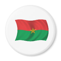 Flag of Burkina Faso Fridge Magnets