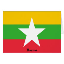 Flag of Burma Greeting Card