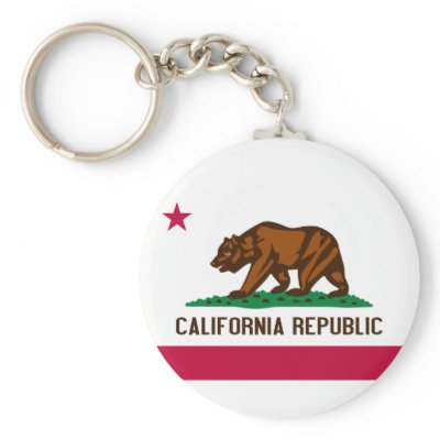 Flag of California Key Chain by cooldudeproducts