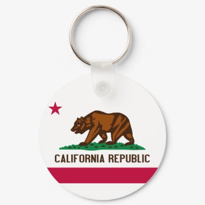Flag of California Key Chain by cooldudeproducts
