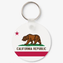 Flag of California Key Chain keychains by cooldudeproducts Flag of California Key Chain keychains