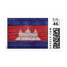 Flag of Cambodia Postage Stamps