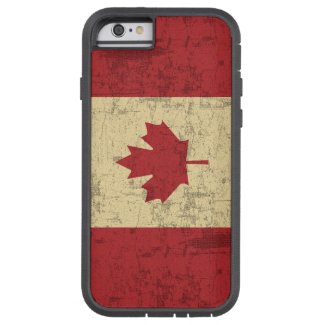 Flag of Canada Vintage Distressed iPhone 6 Case