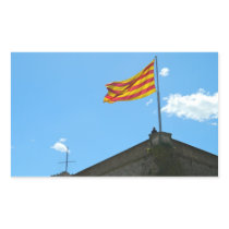 Flag of Catalonia Rectangle Stickers