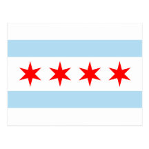Flag of Chicago Postcards