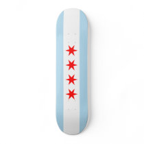 Flag of Chicago Skateboard