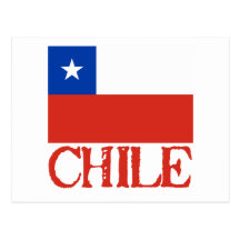 Flag of Chile with the Name Chile Tshirts, Buttons Post Cards