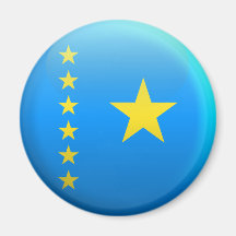 Flag of Congo Fridge Magnet