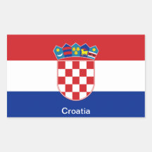 Flag of Croatia Rectangular Sticker