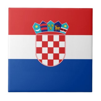 Flag of Croatia Tile