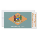 Flag of Delaware, Happy Holidays from U.S.A. Photo Cards