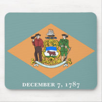 Flag of Delaware Mouse Pad
