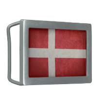 Flag of Denmark Belt Buckle