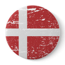 FLAG OF DENMARK PINBACK BUTTONS