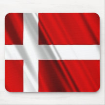 Flag of Denmark Mousepads