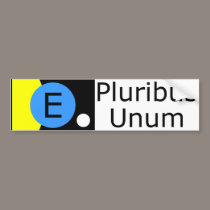 Flag of Earth - E Pluribus Unum bumper stickers by ideonexus Flag of Earth - E Pluribus Unum bumper stickers