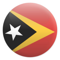 Flag of East Timor Round Sticker