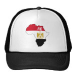Flag of Egypt on Map of Africa Internet Hat