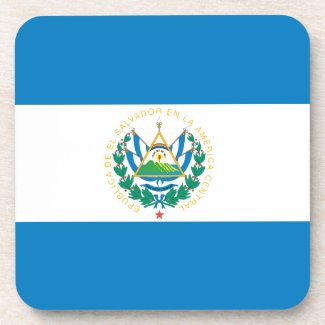 Flag of El Salvador Beverage Coasters