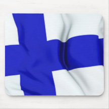 Flag of Finland Mousepads