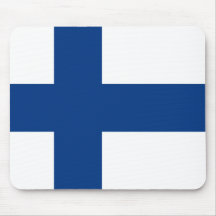 Flag of Finland Mousepads