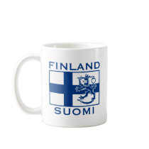 Flag of Finland mugs