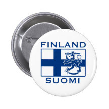 Flag of Finland Pinback Button
