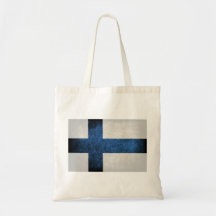 Flag of Finland Tote Bags