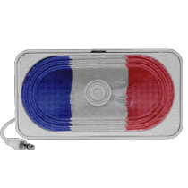 Flag Of France Blue White Red Speaker FX  Doodle