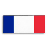 Flag of France Linen Designer Business Envelopes envelopes