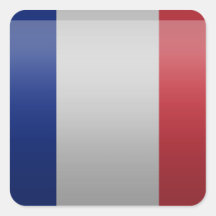 Flag of France Square Stickers