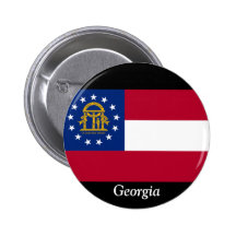 Flag of Georgia Pinback Button