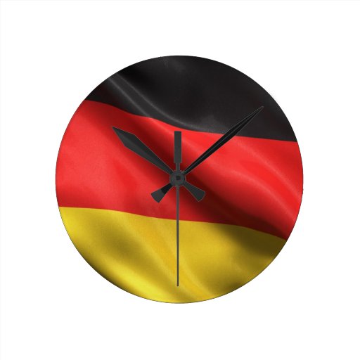 Flag of Germany Round Clock